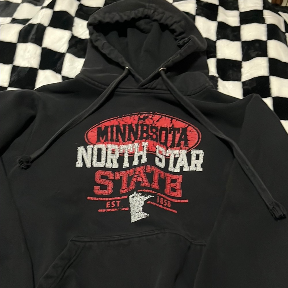 Black North Star State Hoodie